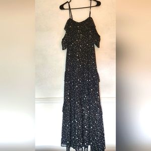 Star Ruffle Maxi Dress